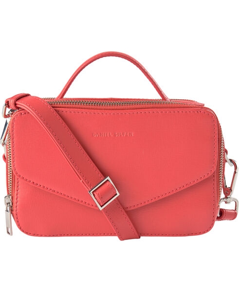 moderat kollidere smukke Daniel Silfen - Milano Emma taske - Poppy red. Perfekt størrelse taske i  smuk og klassisk rød
