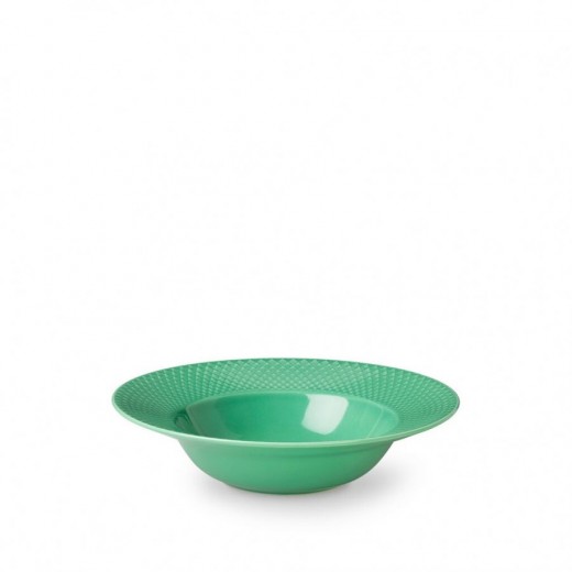 LyngbyPorcelnRhombeDybtallerkenporcelnGrn-31