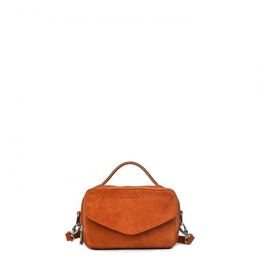 Daniel Silfen - - Taske, Orange Ruskind - den perfekte crossbody taske til både hverdag og fest.