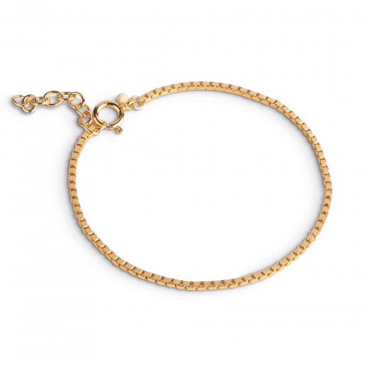 EnamelBoxChainBraceletGuld145mm-31