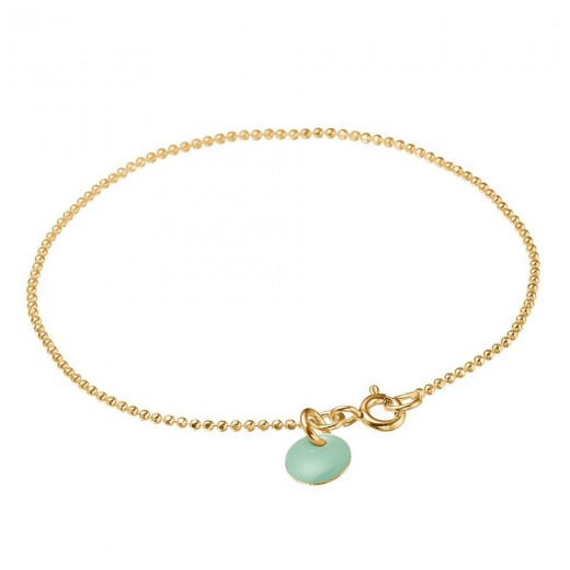 EnamelArmbndBallchainGuldmint-31
