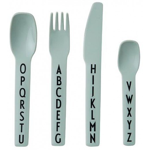 Design Letters - Børnebestik - Grøn