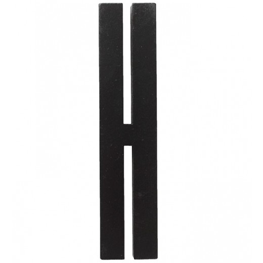 Design Letters - Bogstav - H - Sort