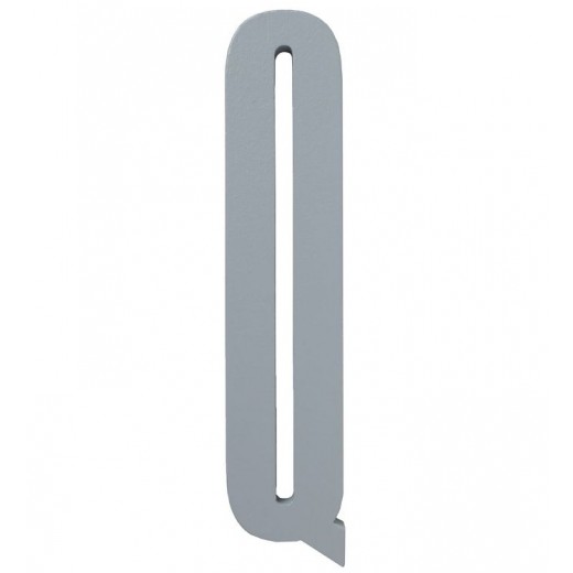 Design Letters - Bogstav - Q - Grå