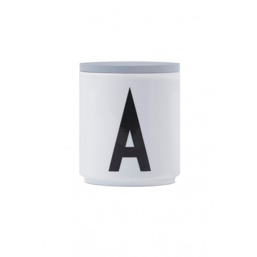 Design Letters - Låg t. porcelænskop - Grå