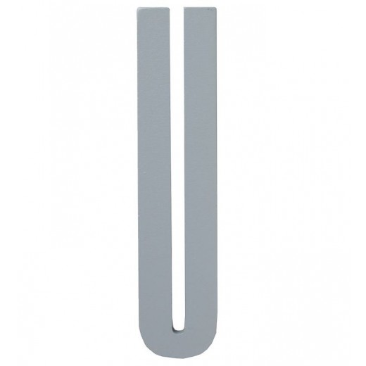 Design Letters - Bogstav - U - Grå