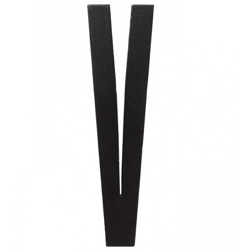 Design Letters - Bogstav - V - Sort