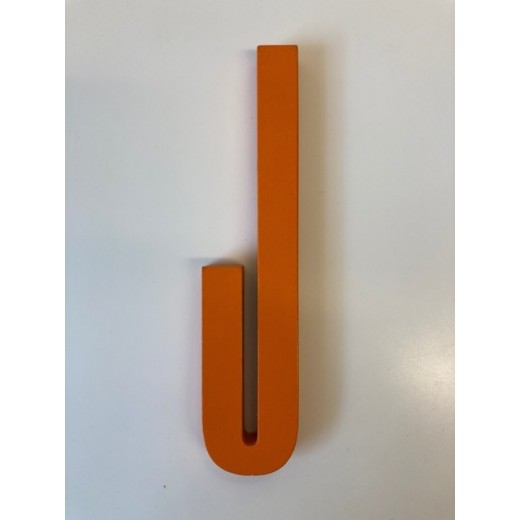 Design Letters - Bogstav - J - Orange