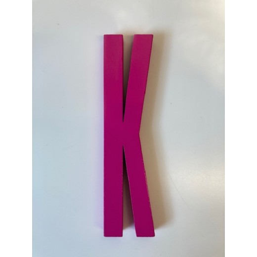 Design Letters - Bogstav - K - Pink