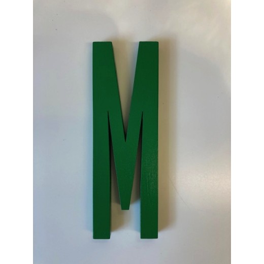 Design Letters - Bogstav - M - Grøn