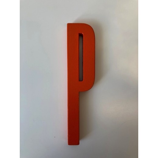 Design Letters - Bogstav - P - Orange