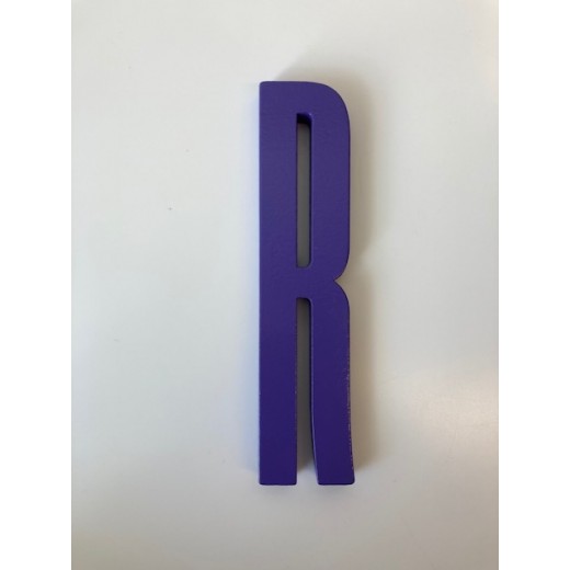 Design Letters - Bogstav - R - Lilla