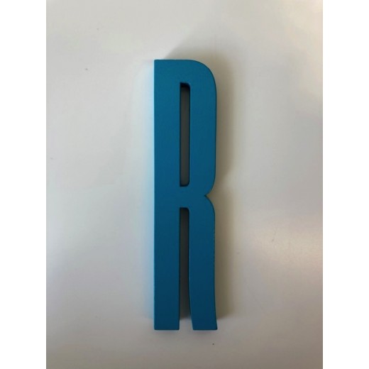 Design Letters - Bogstav - R - Turkis