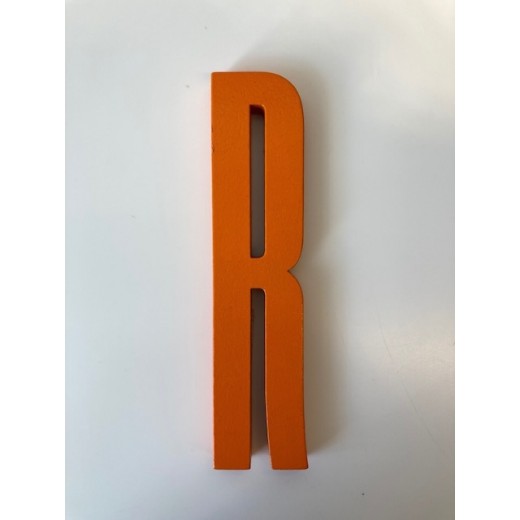 Design Letters - Bogstav - R - Orange