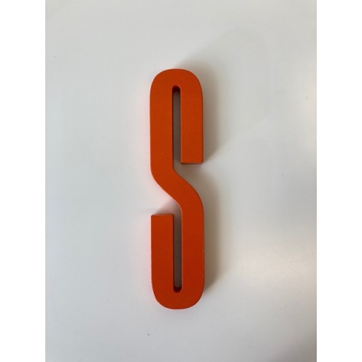 Design Letters - Bogstav - S - Orange