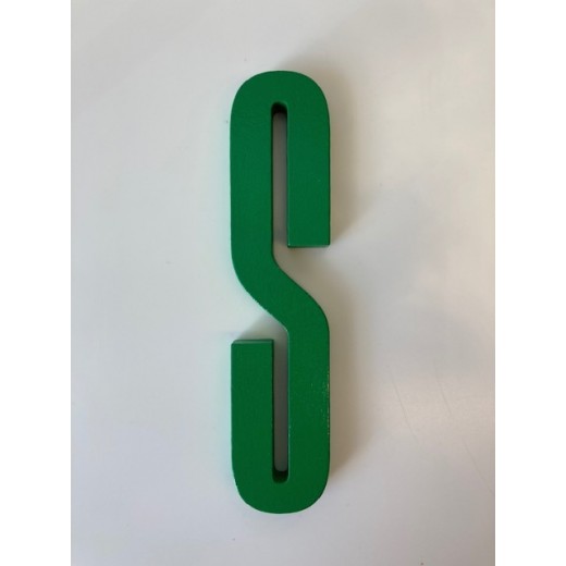 Design Letters - Bogstav - S - Grøn