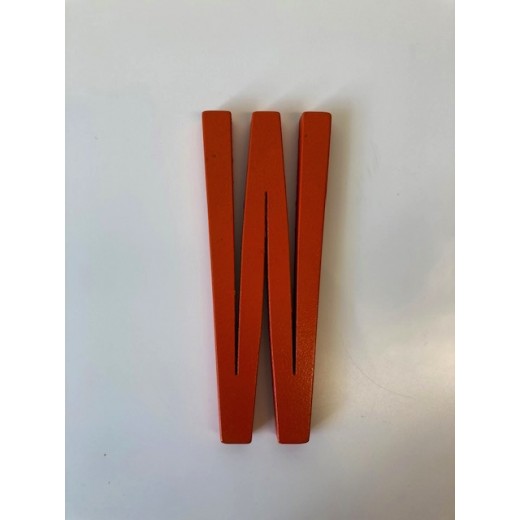 Design Letters - Bogstav - W - Orange