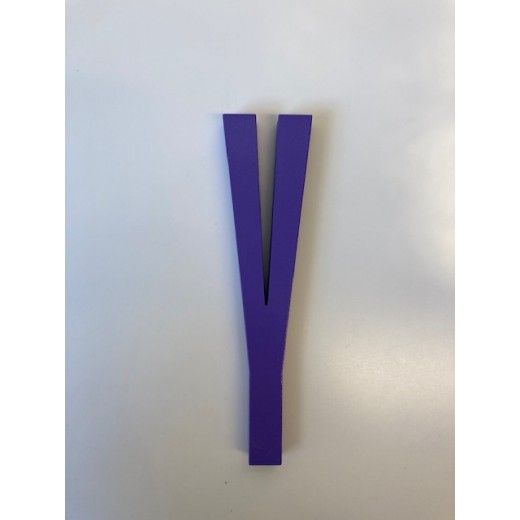 Design Letters - Bogstav - Y - Lilla