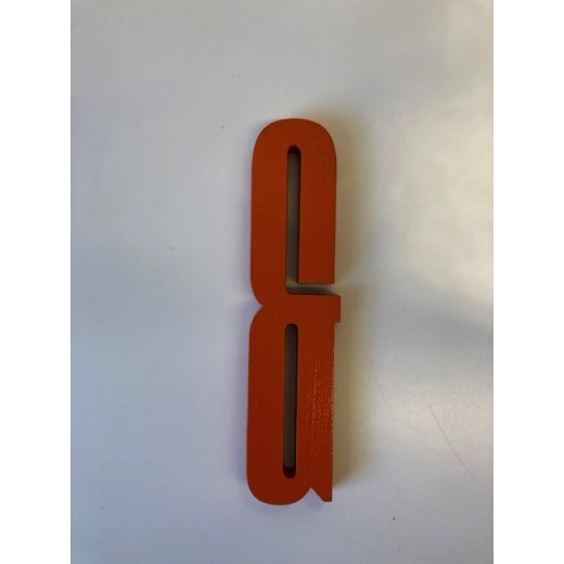 Design Letters - Bogstav - & - Orange