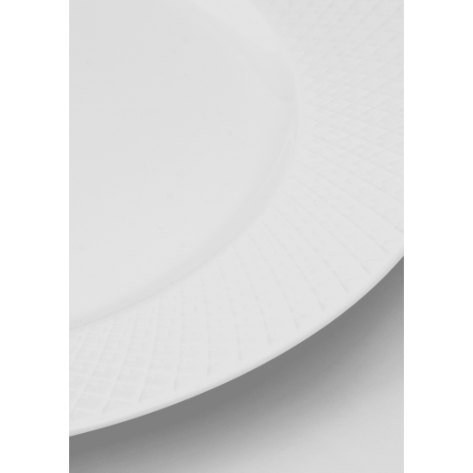 LyngbyPorcelnRhombemiddagstallerkenHvid27cm-31