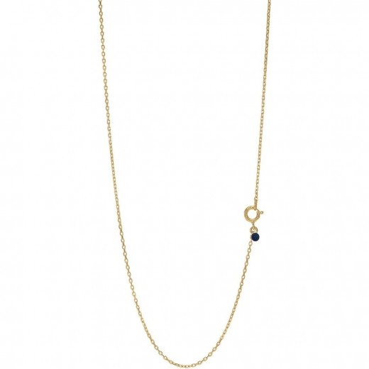 EnamelLetterNecklaceForgyldt45cm-31