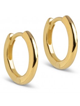 EnamelChunkyHoopsGuld10mm-20