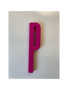 Design Letters - Bogstav - P - Pink