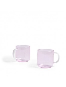 Hay - Borosilicate krus - Rosa/ Hvid