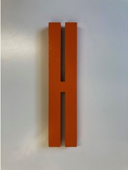 Design Letters - Bogstav - H - Orange