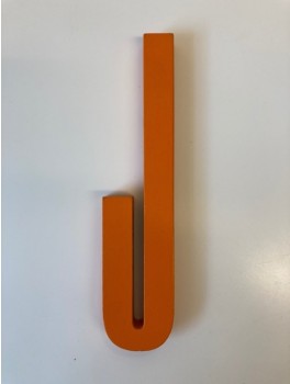 Design Letters - Bogstav - J - Orange