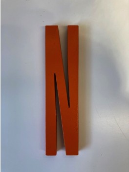 Design Letters - Bogstav - N - Orange