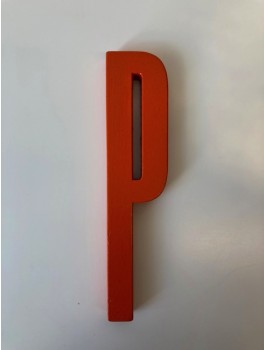 Design Letters - Bogstav - P - Orange