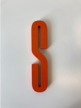 Design Letters - Bogstav - S - Orange