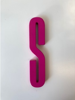 Design Letters - Bogstav - S - Pink