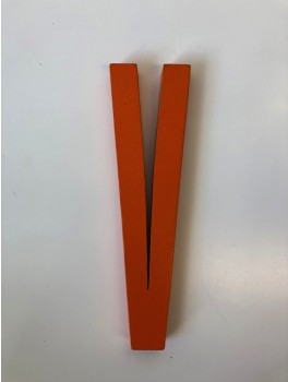 Design Letters - Bogstav - V - Orange