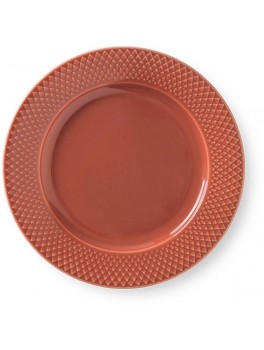 LyngbyPorcelnRhombedesserttallerkenTerracotta-20