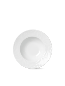 LyngbyPorcelnRhombeDybtallerken245cmHvid-20