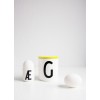 Design Letters - Låg t. porcelænskop - Gul
