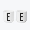 Design Letters + Arne Jacobsen 2 Æggebæger - E for Egg