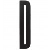 Design Letters - Bogstav D - Sort
