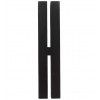 Design Letters - Bogstav - H - Sort