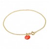 EnamelBraceletballchainGuldmedneoncoral-01