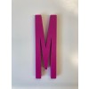 Design Letters - Bogstav - M - Pink