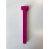 Design Letters - Bogstav - T - Pink