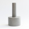 AniaKallecandleholderLightgreydotsH16x9cm-02