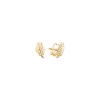 EnamelEarringStudLeafGuld-01