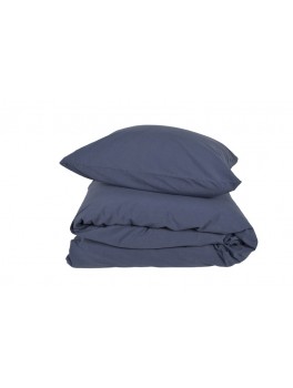 Gartex - Stone sengetøj - Navy Blue - 100% bomuld stonewash - 140x220